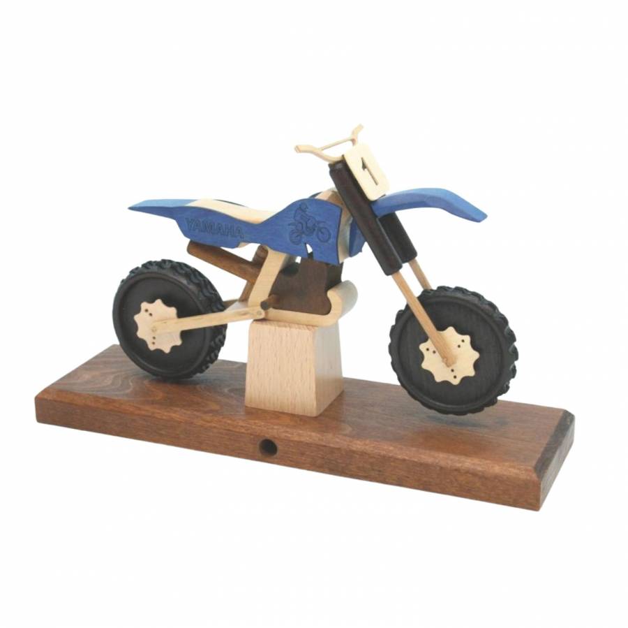 Räucher Model Räuchermännchen motorrad blau